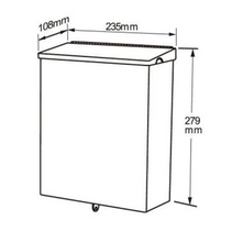 Load image into Gallery viewer, Sanitary napkin bin Stay - Brushed stainless steel