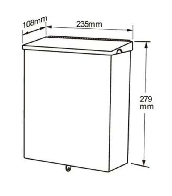 Sanitary napkin bin Stay - Matt black