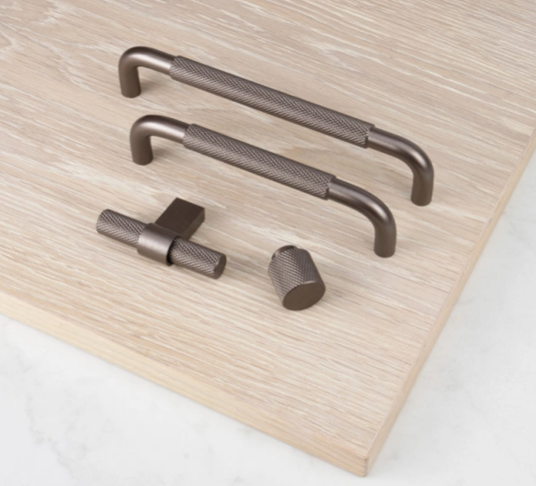 Knob T Helix - Dark bronze