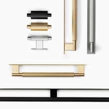 Load image into Gallery viewer, Handle Arpa - Backplate - 320mm - Brushed brass