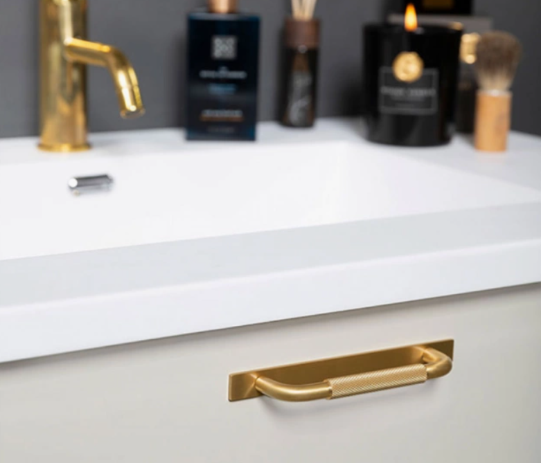 Handle Helix/backplate-320 brass