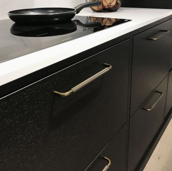 Handle Helix - 160 mm - Antique bronze