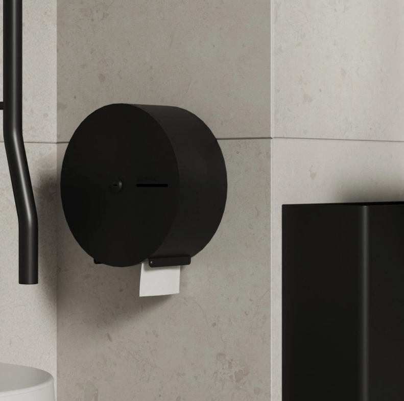 Toilet paper holder Jumbo Stay - Matt black