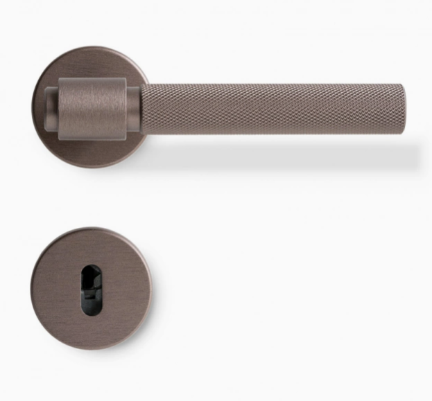 Door handle Helix 200 - European standard - Dark bronze