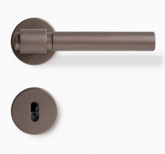 Door handle Helix 200 Plain - Dark Bronze