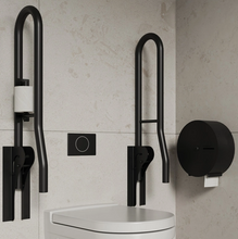 Load image into Gallery viewer, Armrest for toilet 40134 - Matt black
