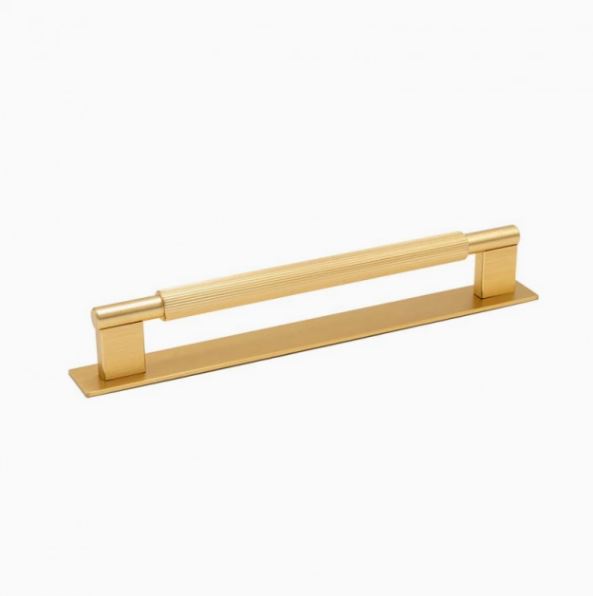 Handle Arpa - Backplate - 192mm - Brushed brass