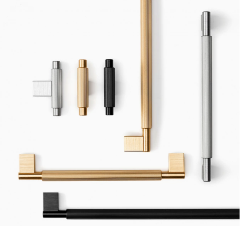 Knob T Arpa - Brushed brass