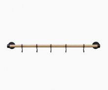 Load image into Gallery viewer, Kitchen rail Aveny - 600mm - Complete - Oak/Matt black
