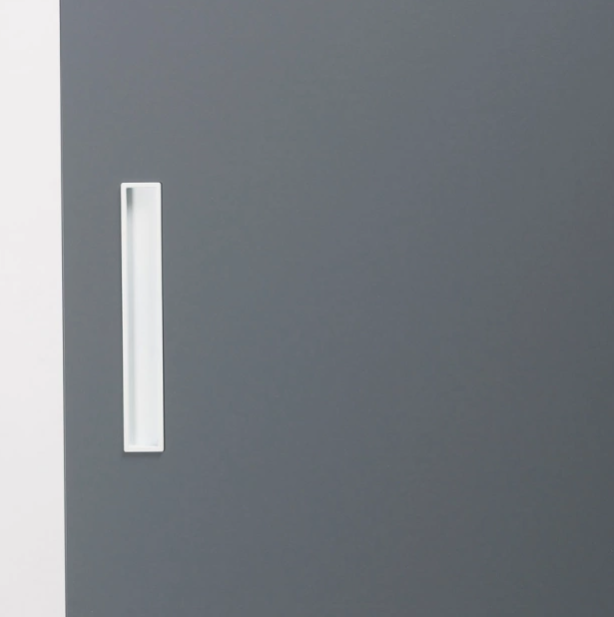 Recessed handle Cubic - Matt white