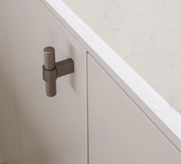 Knob T Helix - Dark bronze
