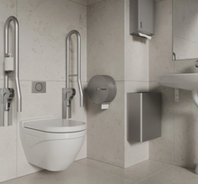 Load image into Gallery viewer, Toilet paper holder Jumbo Stay - Brushed stainless steel
