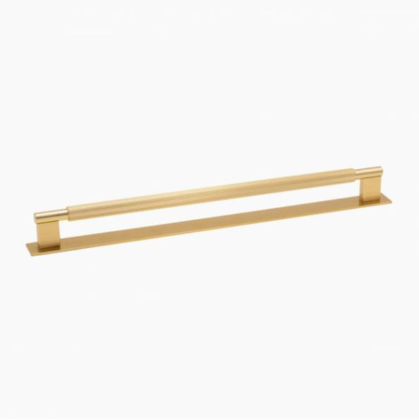 Handle Arpa - Backplate - 320mm - Brushed brass