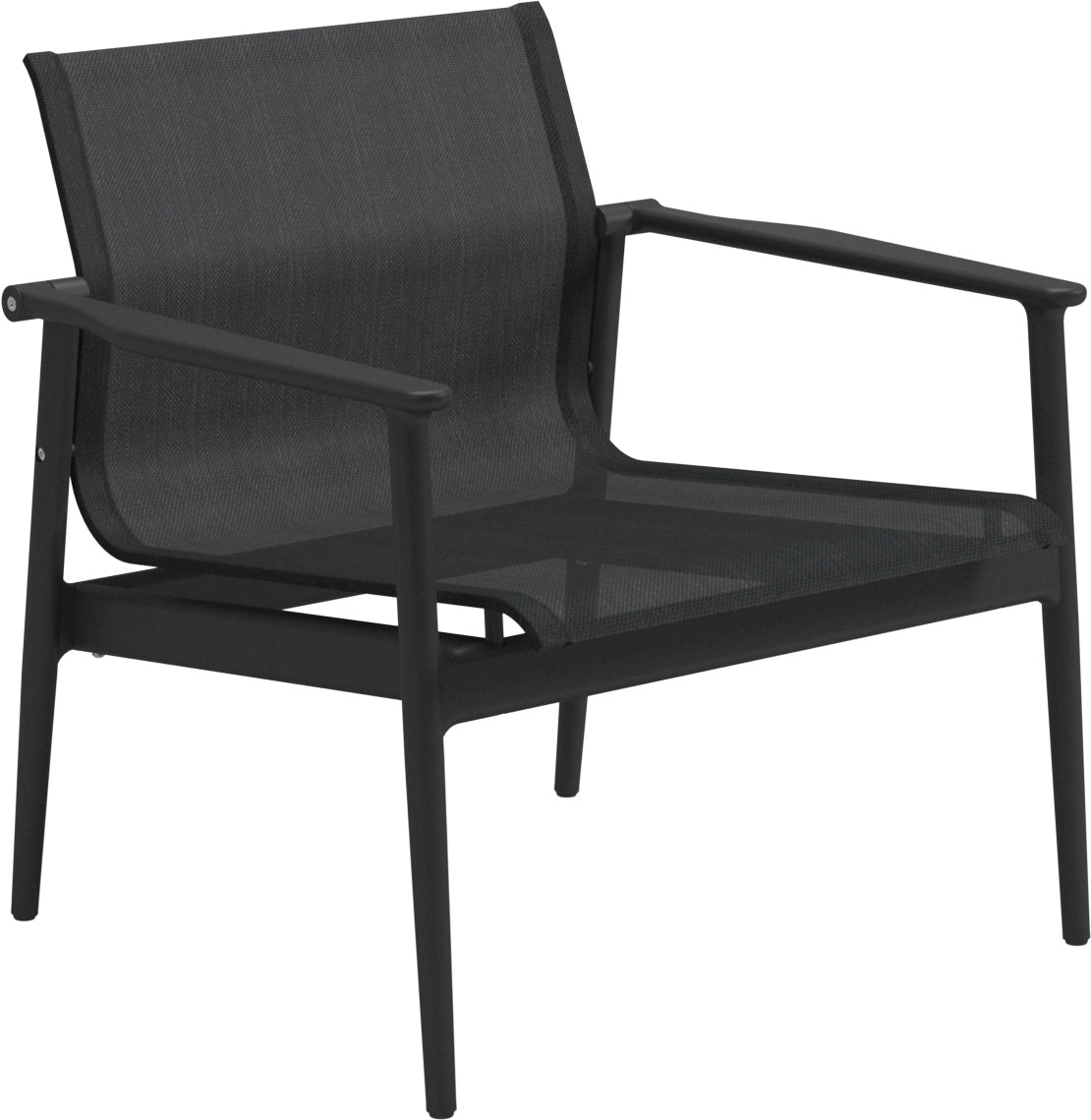 180 Stacking Lounge Chair With Aluminium Arms