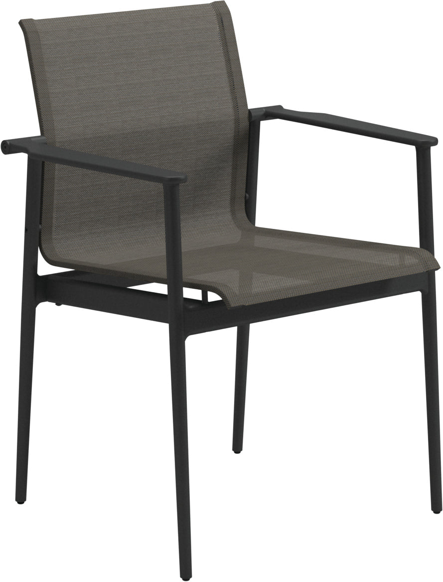 180 Stacking Chair With Aluminium Arms