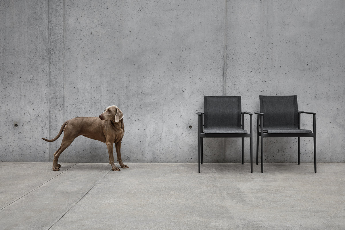 180 Stacking Lounge Chair With Aluminium Arms