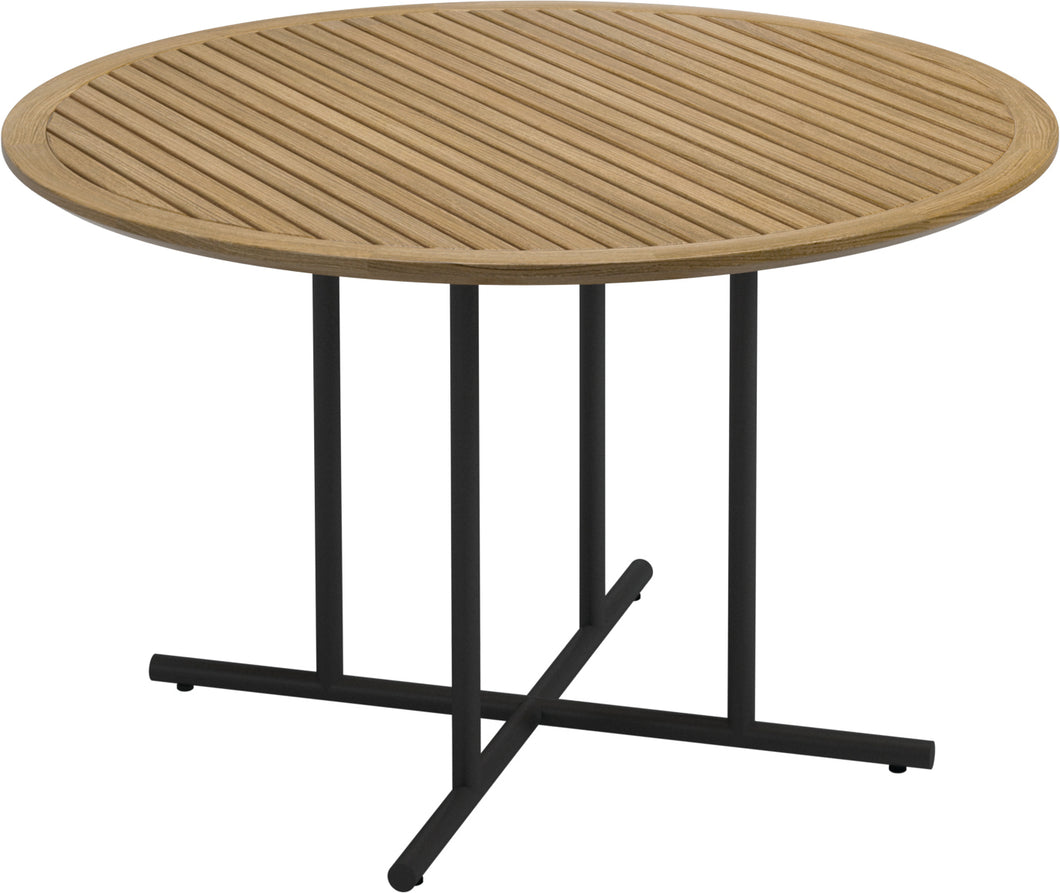 Whirl 120cm Round Dining Table Teak