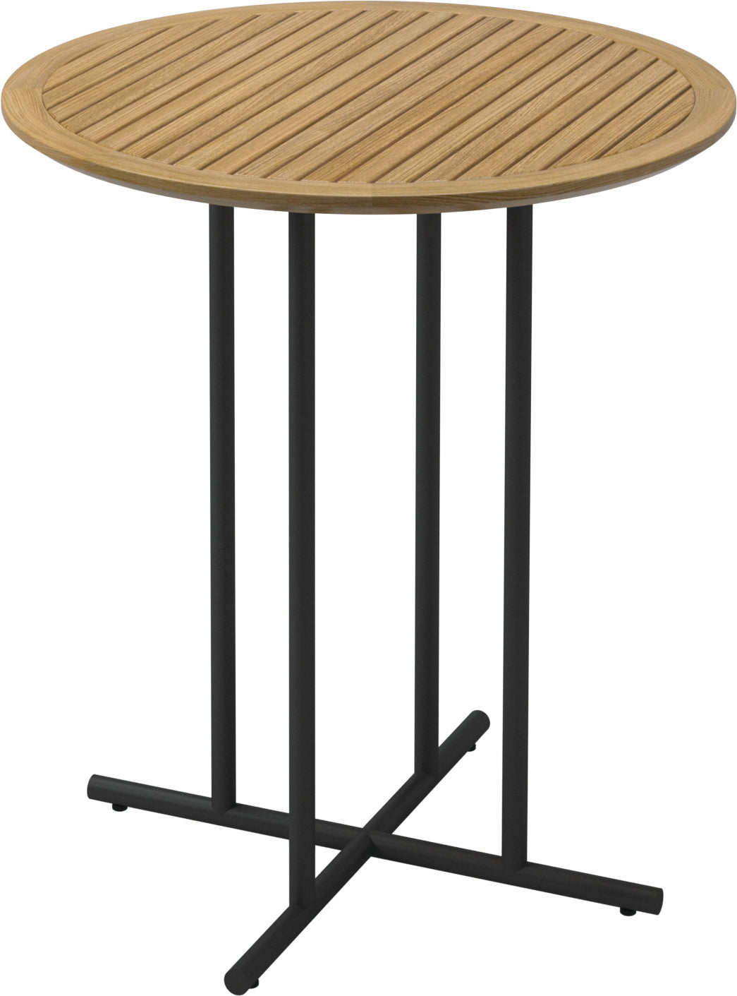 Whirl 90cm Round Bar Table Teak