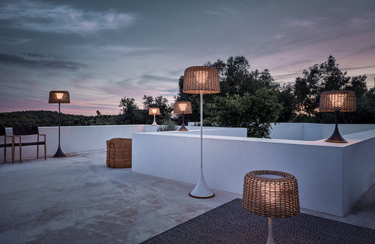 Ambient Mesh Lighting Tall Lantern Sorrel