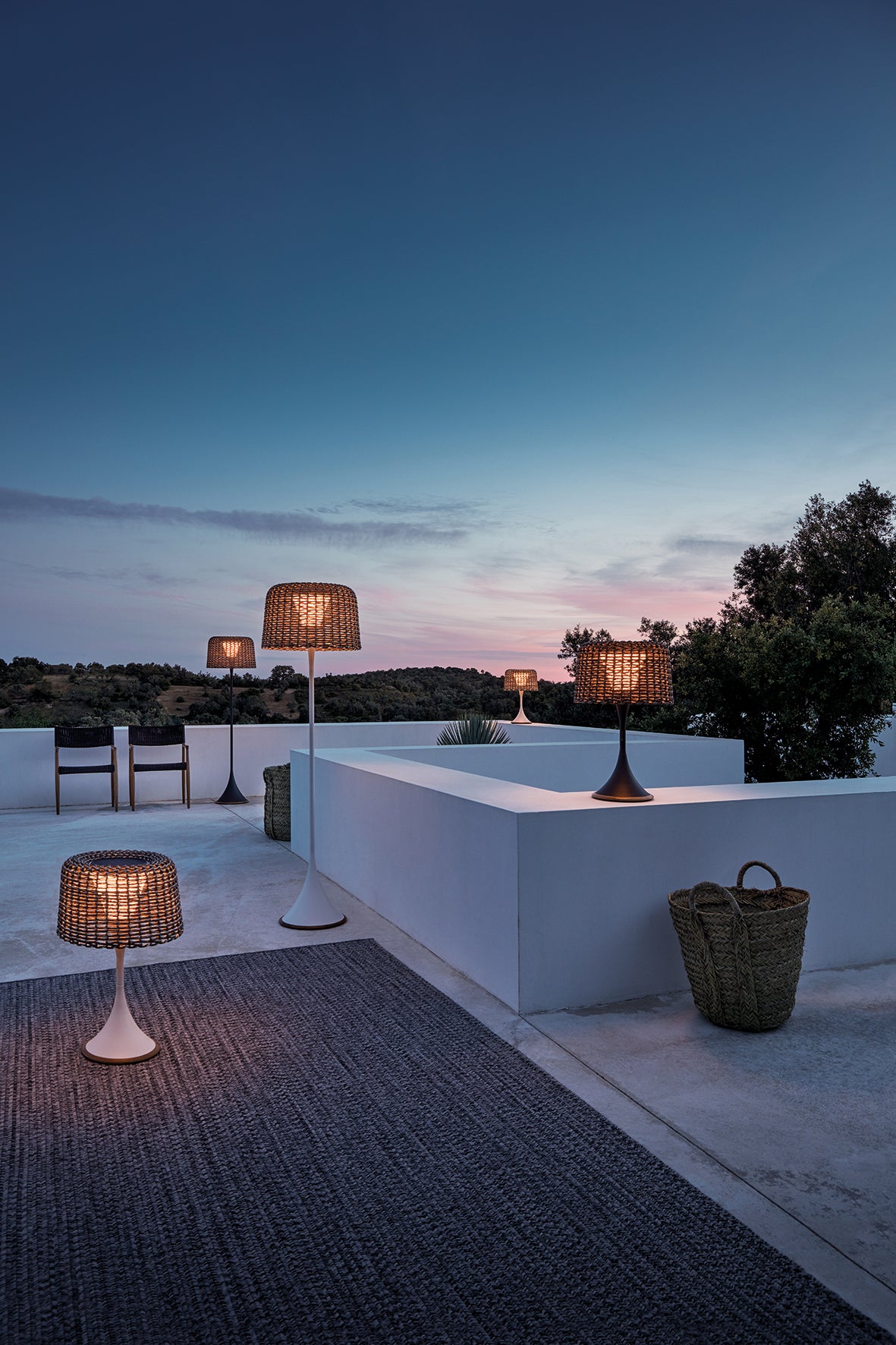 Ambient Mesh Lighting Tall Lantern Sorrel