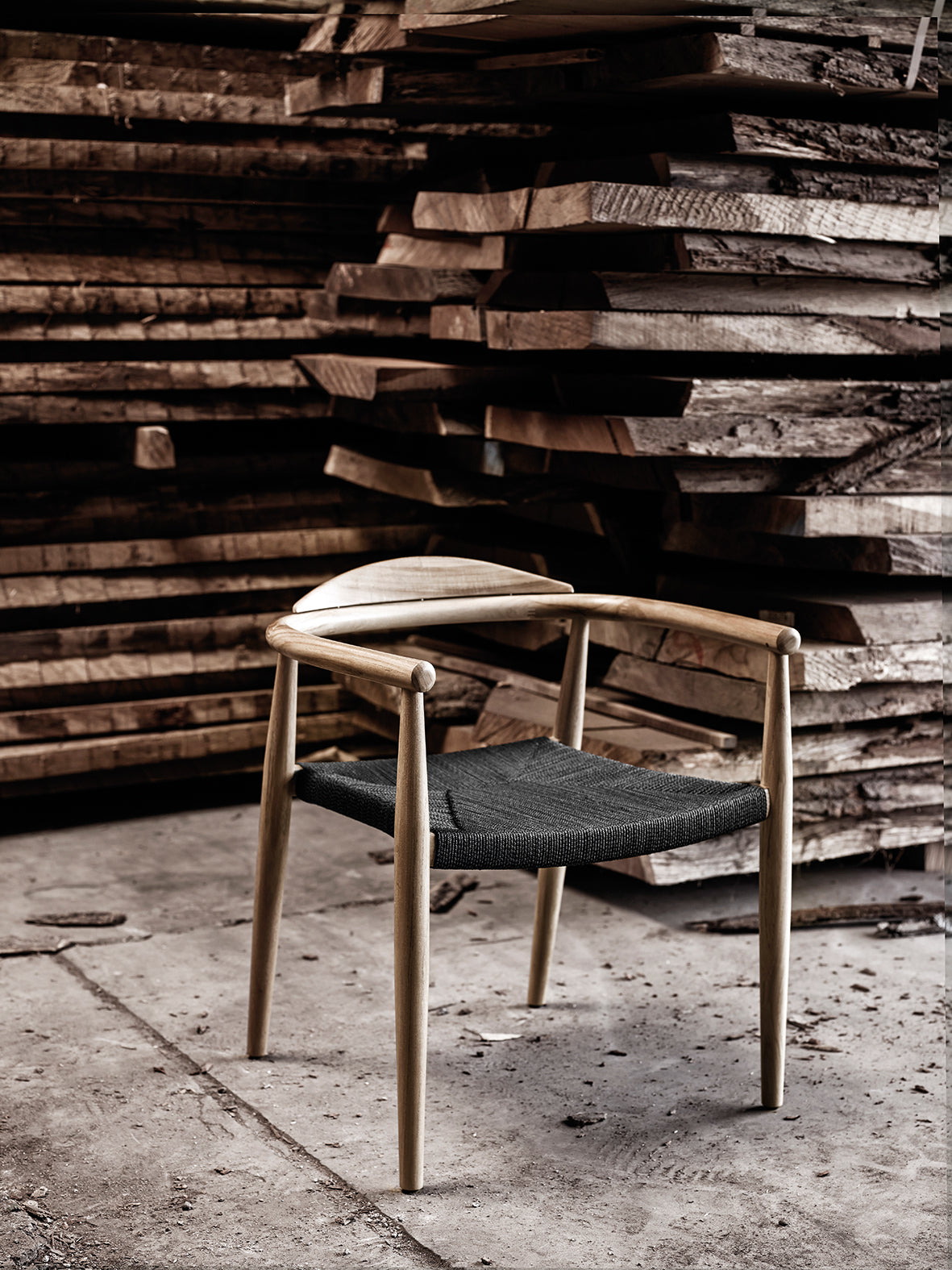 Standards Dansk Stacking Chair With Arms