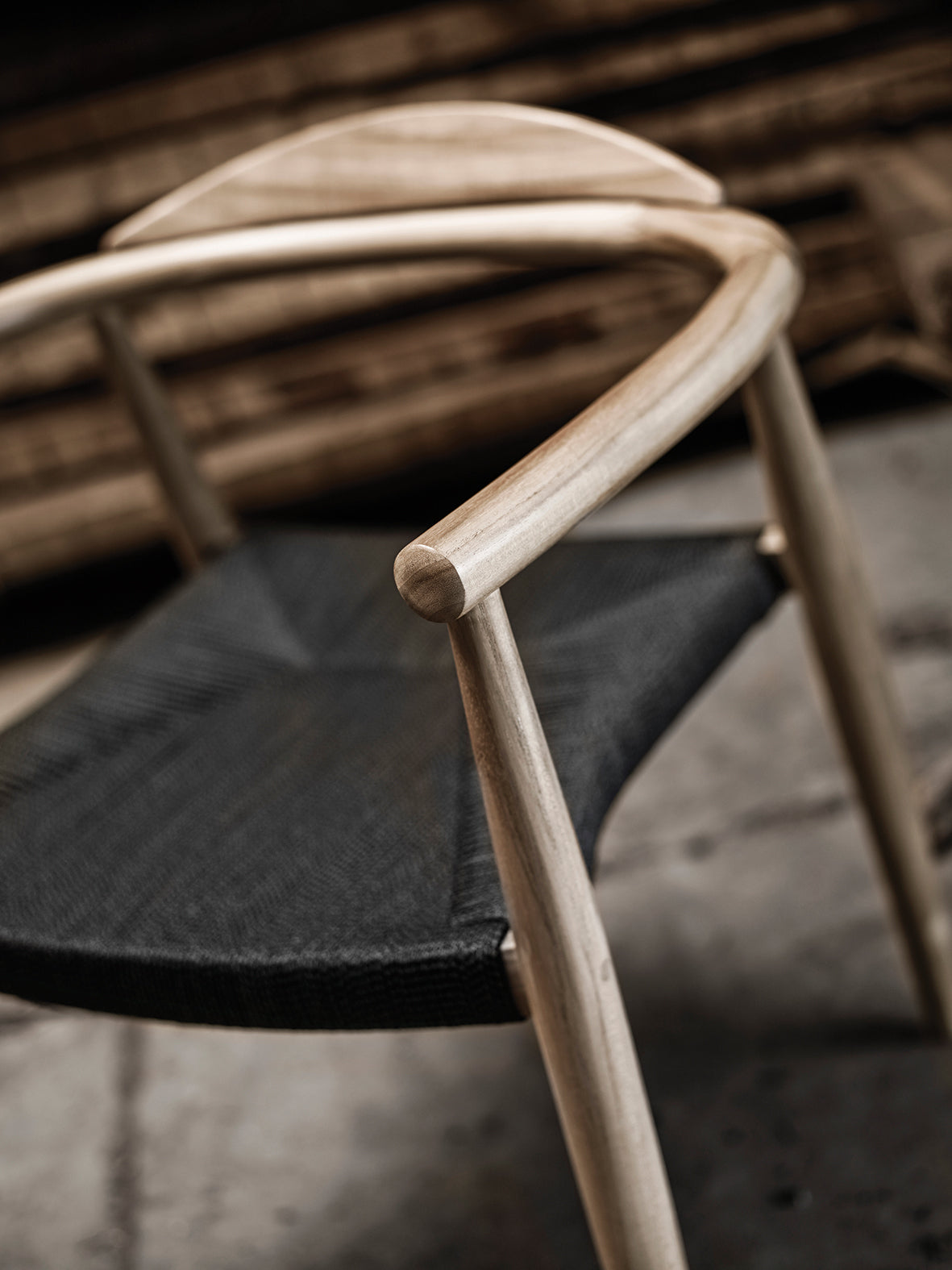Standards Dansk Stacking Chair With Arms