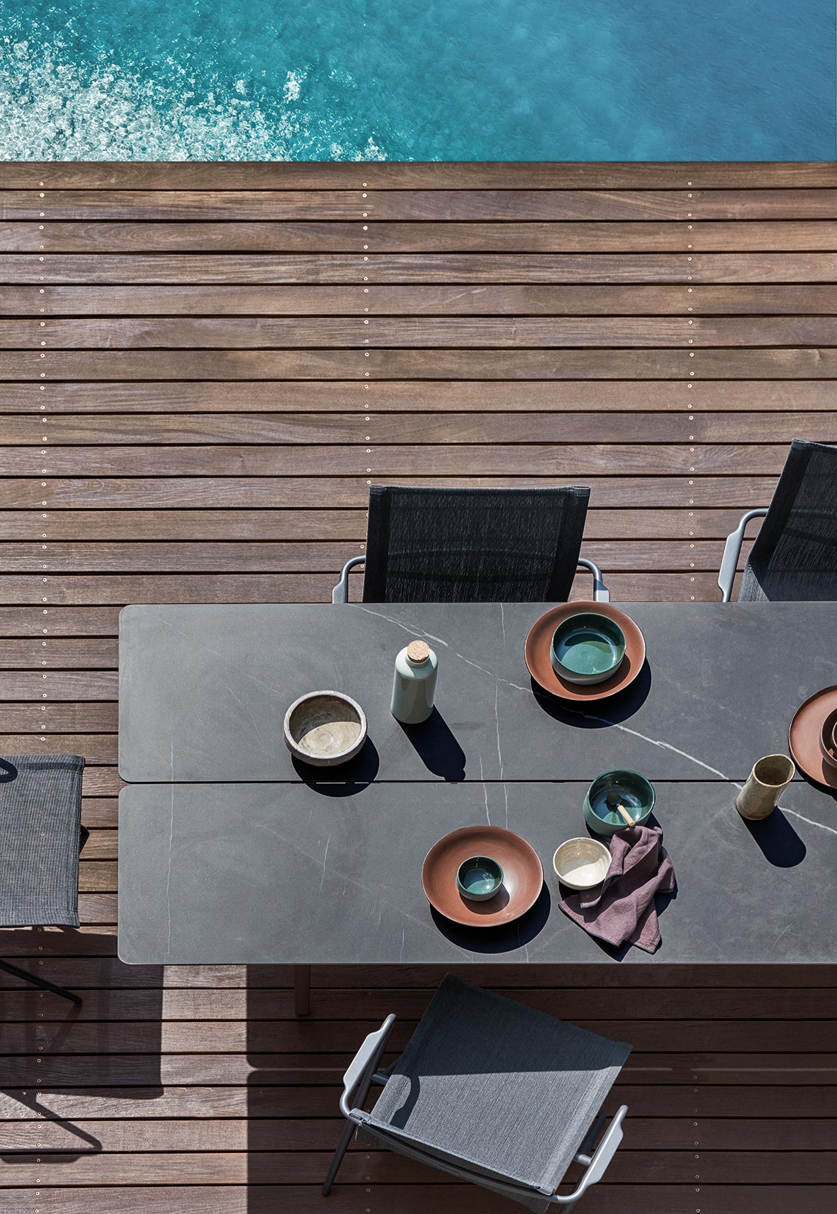 Split 220cm Dining Table Ceramic