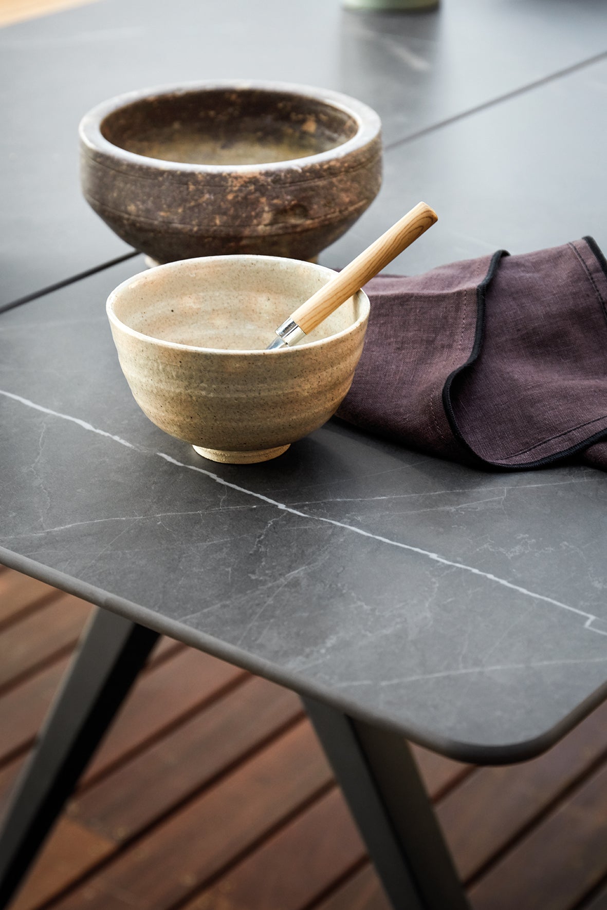 Split 220cm Dining Table Ceramic