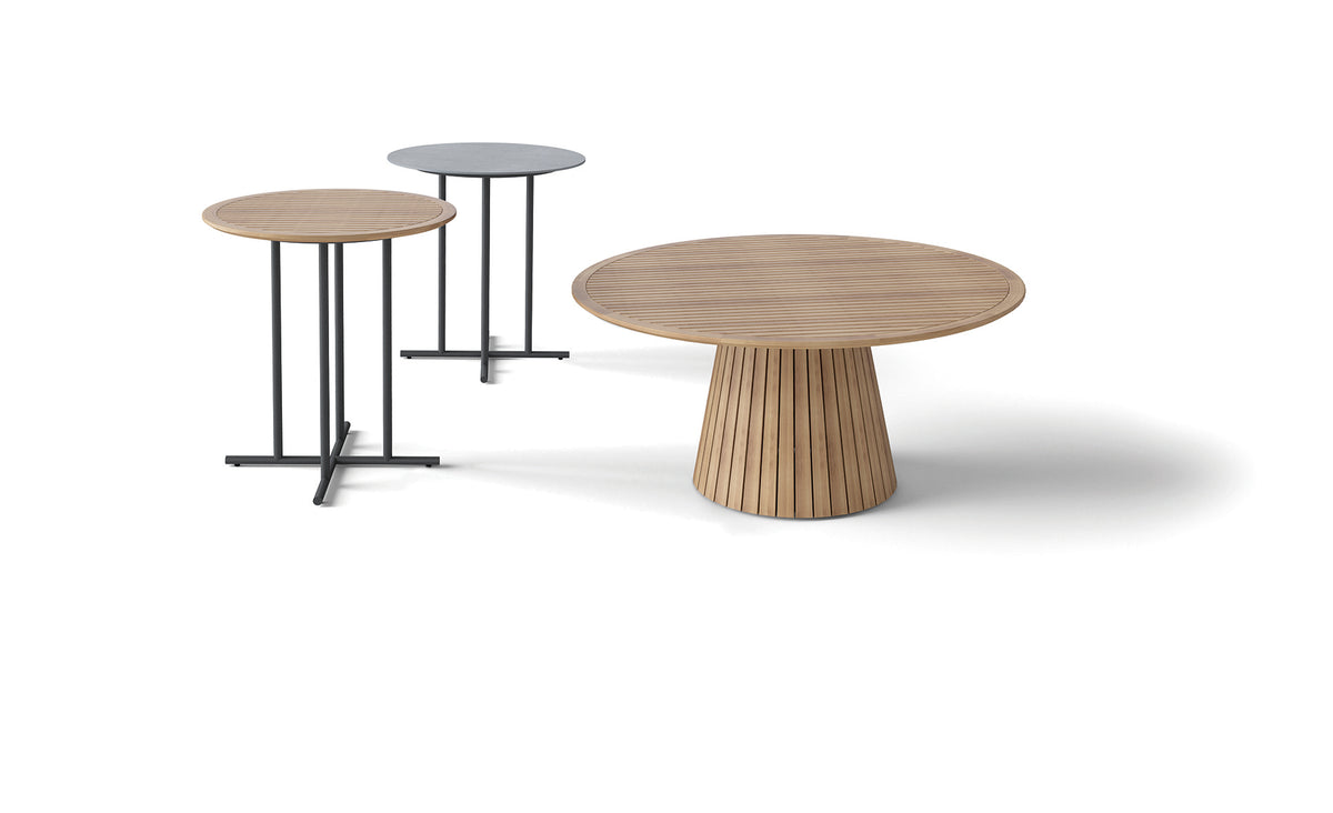 Whirl 90cm Round Bar Table Ceramic